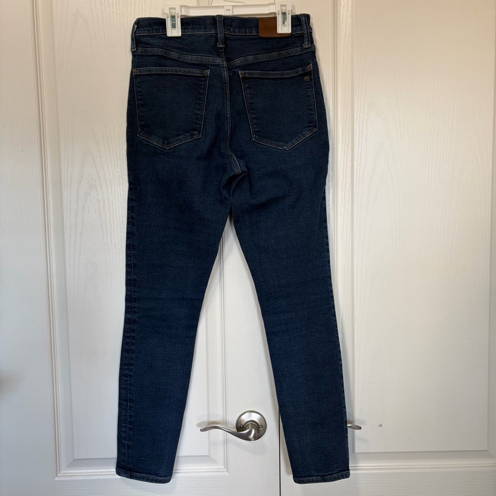 Madewell Dark Wash 9” Mid Rise Skinny Jeans Size 27 - Picture 5 of 7